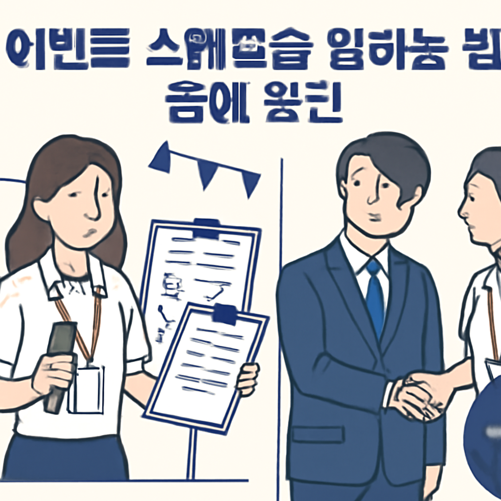 이벤트 스태프로 일하는 법과 급여 조건 이미지