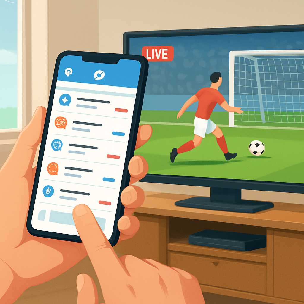 스포츠 중계 일정 실시간 확인 방법과 요금 비교 이미지