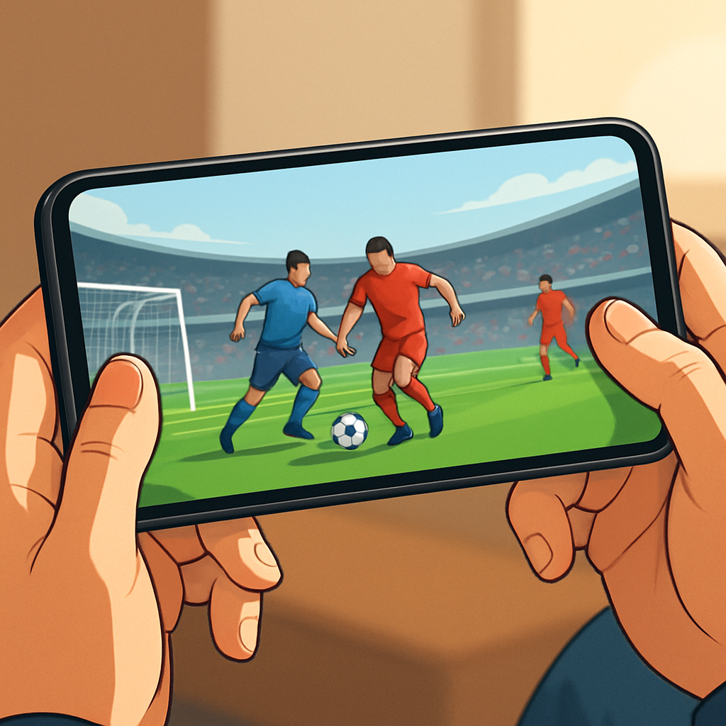 실시간 축구 중계 링크 모바일에서 보기 이미지