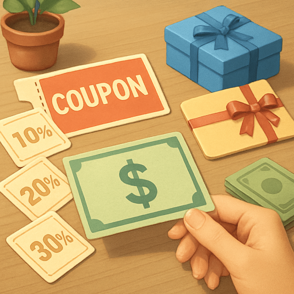 쿠폰 및 상품권 유통 이미지