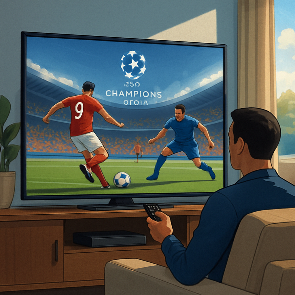 챔피언스리그 해외 중계 이미지
