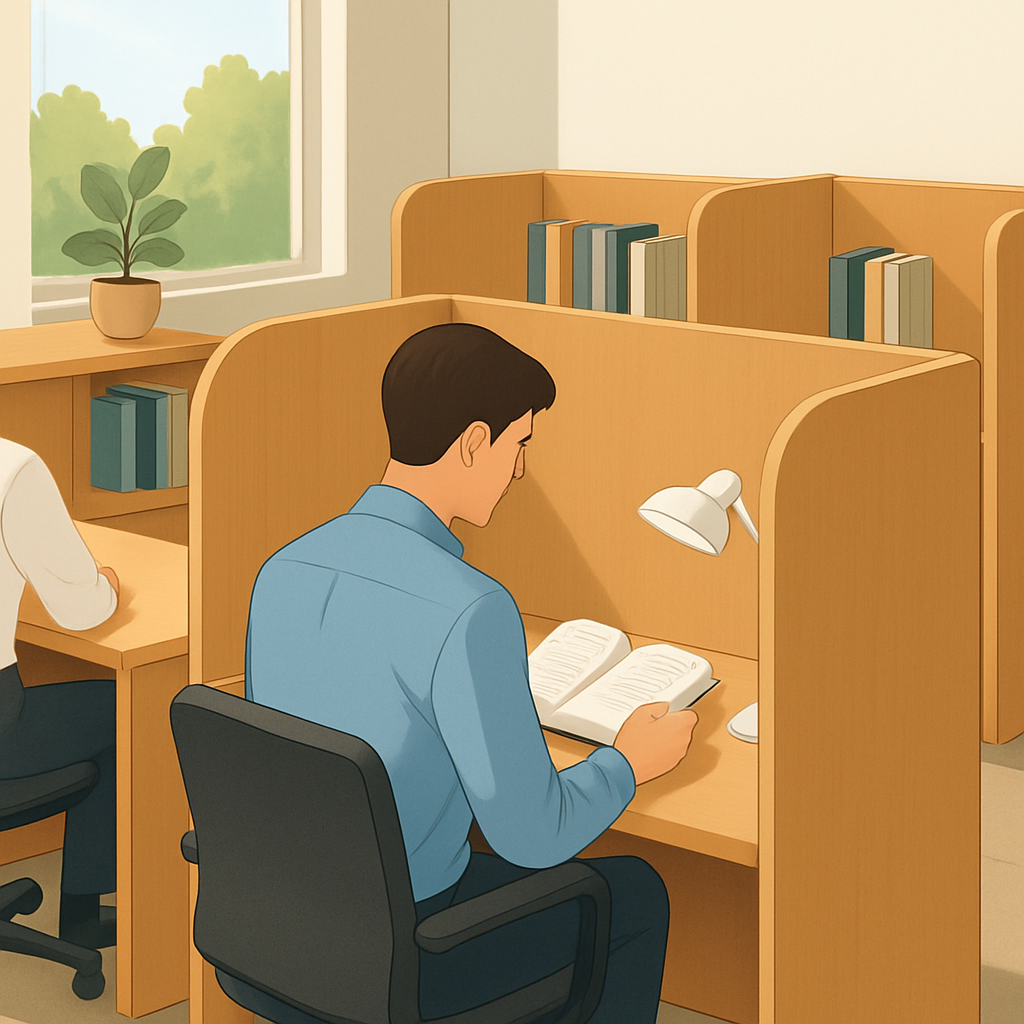 기업용 관리형 독서실 서비스 구성 이미지