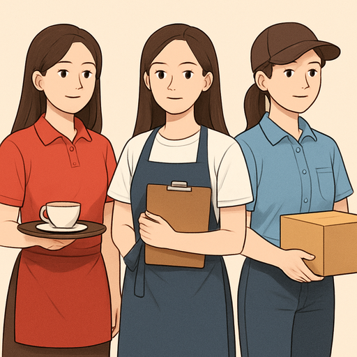 여성 알바 시급 비교 이미지