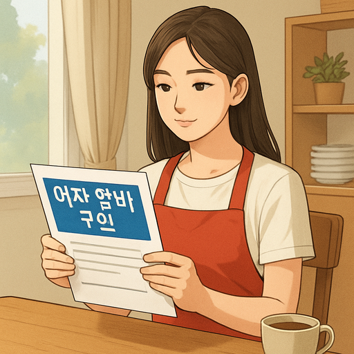 여자 알바 구인 이미지