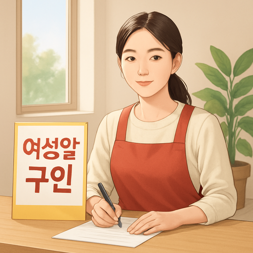 여성알바 구인 이미지